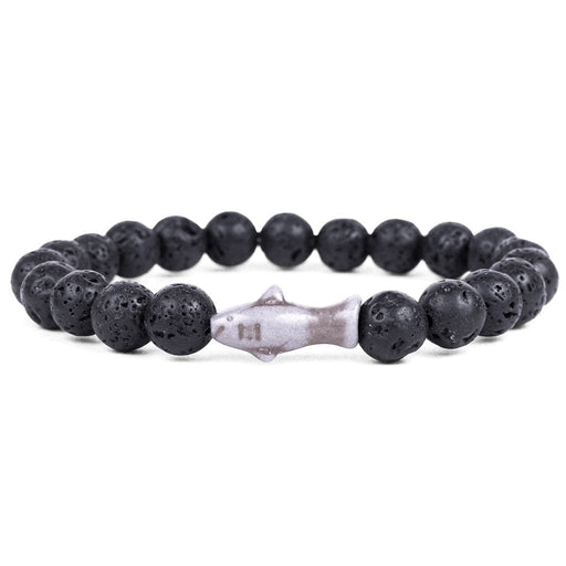 "Fahlo : The Voyage Bracelet in Lava Stone -"