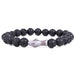 "Fahlo : The Voyage Bracelet in Lava Stone -"