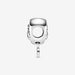 "PANDORA : Sparkling Paw Print & Heart Charm -"