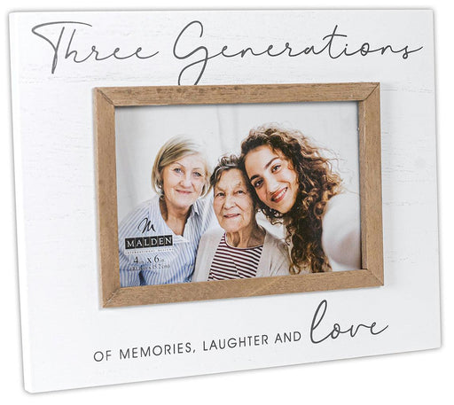 "Malden : 4X6 3 Generations Rustic Script Frame  At Annie's Hallmark "