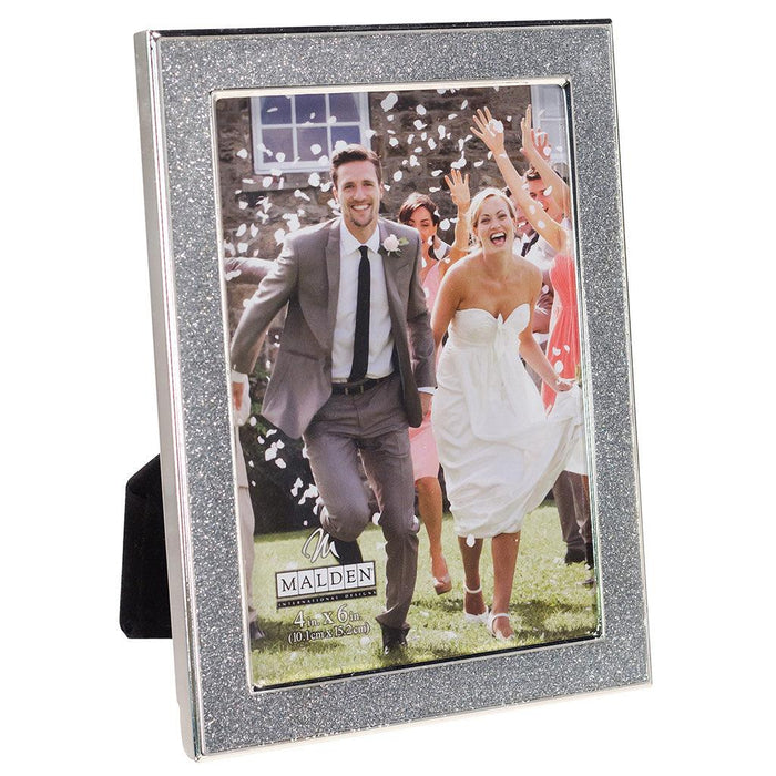 "Malden : 4X6 Alexis-Glitter Metal Frame at Annie's Hallmark"
