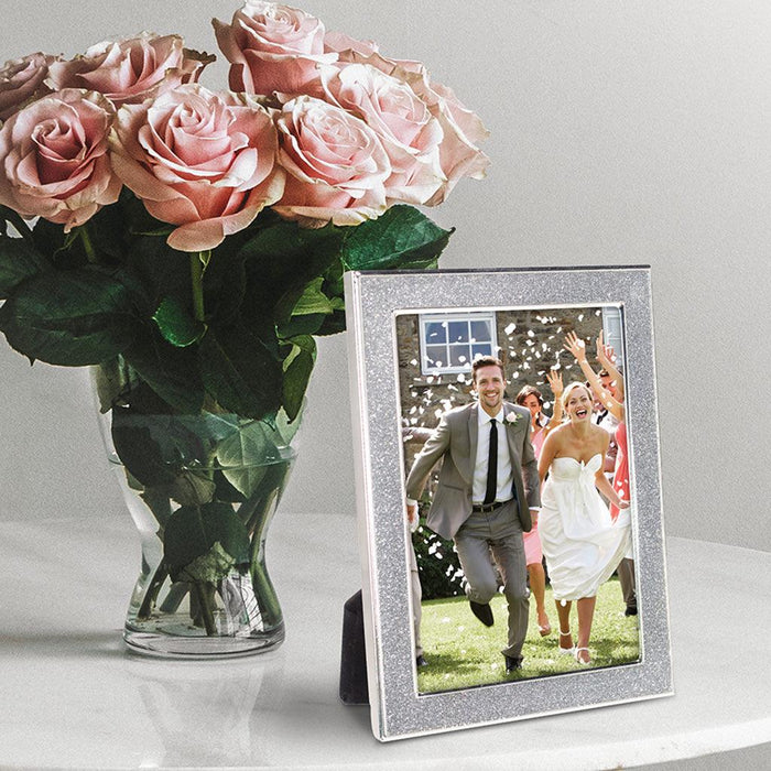 "Malden : 4X6 Alexis-Glitter Metal Frame at Annie's Hallmark"