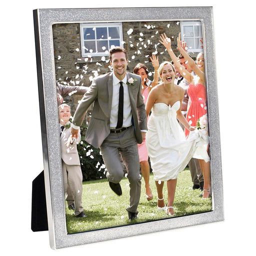 "Malden : 8X10 Alexis- Silver Glitter Metal Frame at Annie's Hallmark"