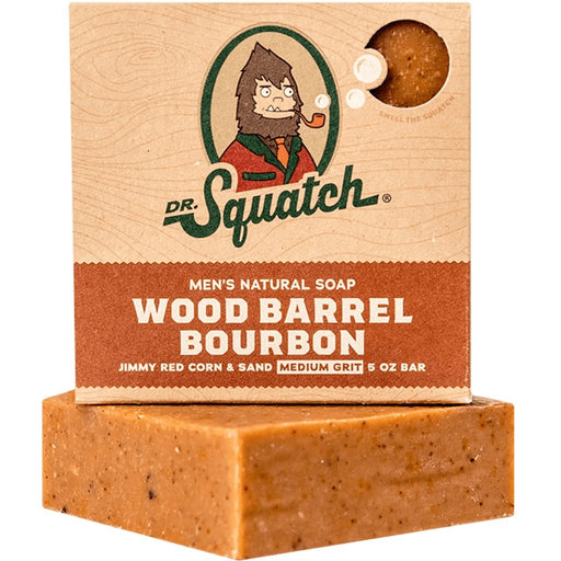 "Dr. Squatch : Wood Barrel Bourbon in Bar Soap -"