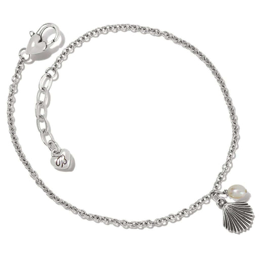 "Brighton : Silver Shells Anklet -"