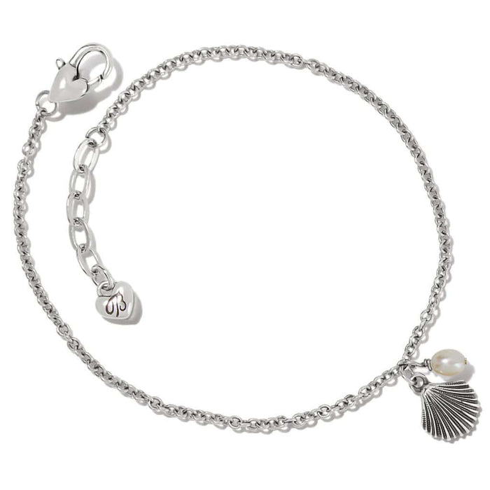 "Brighton : Silver Shells Anklet -"