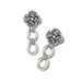 "Brighton : Interlok Knot Link Post Drop Earrings -"
