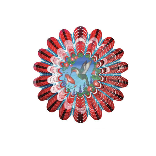 "Spinfinity : Red Hummingbird - Animated -Wind Spinner- Spinfinity Designs -Spinfinity Wind spinners -Spinners- Wind Spinners - Outdoor Decor- Decor at Annie's Hallmark"