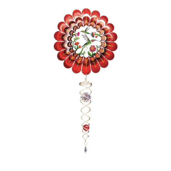 "Spinfinity : Hummingbird - 3D - Mini Set -Mini wind Spinner- Spinfinity Designs-Spinfinity wind spinners \nSpinners- Wind Spinners - Outdoor Decor- Decor Hummingbird - Annie's Hallmart"