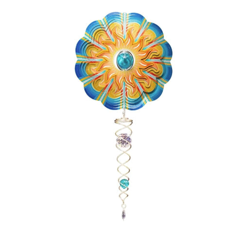 "Spinfinity : Crystal Aqua Sun - Mini Set -Spinfinity : Snowman Mini Set - Mini wind Spinner- Spinfinity Desiigns\nSpinfinity wind spinners \nSpinners- Wind Spinners - Sun  - Outdoor Decor- Decor"