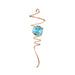 "Spinfinity : Spiral Tail-Copper/Aqua -Tail spinner Wind Spinner- Spinfinity Designs - Outdoor Decor- "