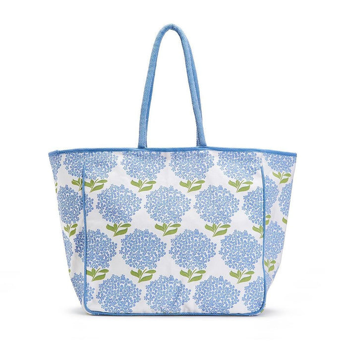 "Two's Company : Hydrangea Printed Tote Bag -"
