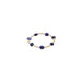 "Enewton Designer : Admire Gold 3mm Bead Bracelet - Gemstone in Lapis -"