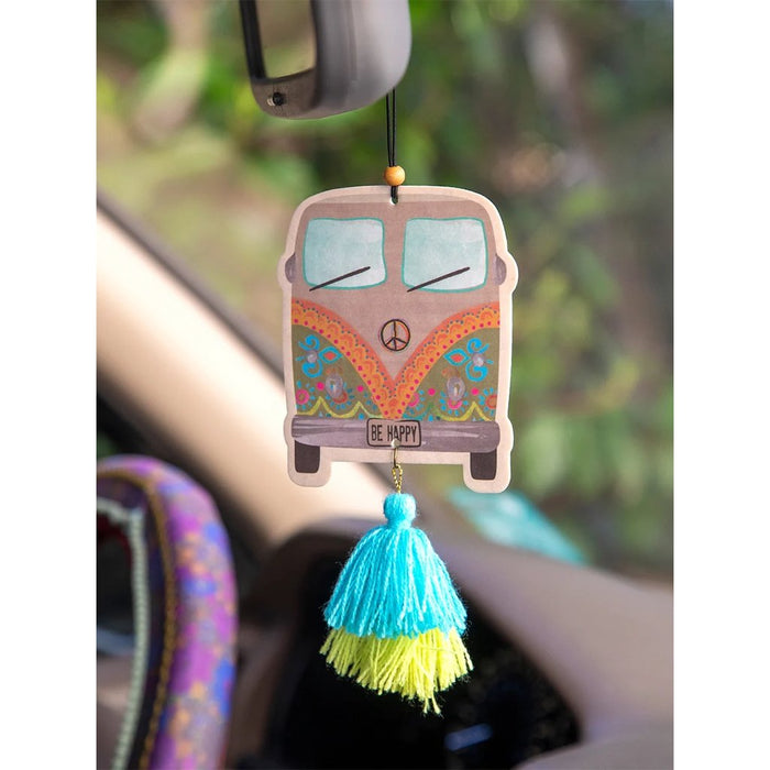 "Natural Life : Car Air Freshener - Van - Be Happy -"