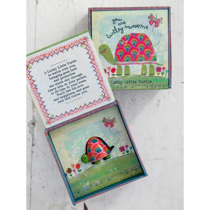 "Natural Life : Lucky Keepsake Charm - Turtle -"