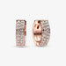 "PANDORA : Pandora Timeless Pavé Double-row Hoop Earrings -"