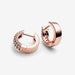 "PANDORA : Pandora Timeless Pavé Double-row Hoop Earrings -"