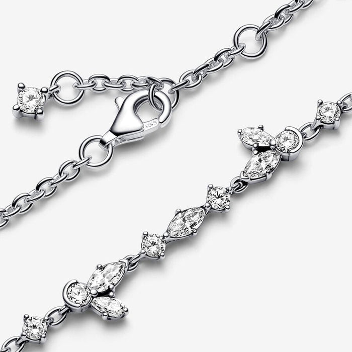 "PANDORA : Sparkling Herbarium Cluster Chain Bracelet -"