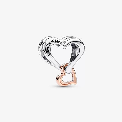 "PANDORA : Two-tone Openwork Infinity Heart Charm -"