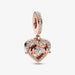"PANDORA : Heart & Mum Dangle Charm -"