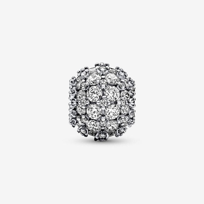 "PANDORA : Sparkling Pavé Round Charm -"