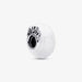"PANDORA : Glittery White Murano Glass Mom & Love Charm -"