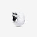 "PANDORA : Glittery White Murano Glass Mom & Love Charm -"