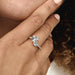 "PANDORA : Double Heart Sparkling Ring in Gold Plated -"