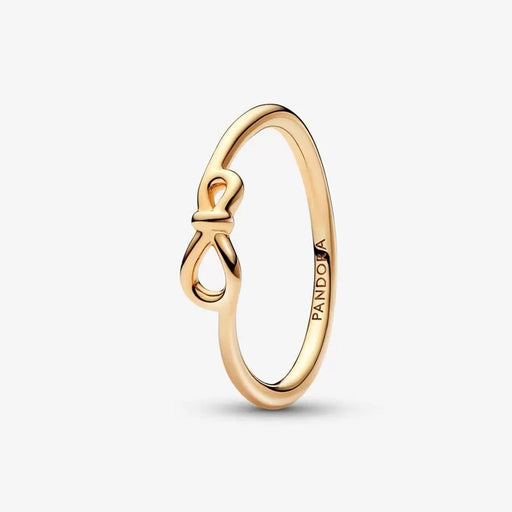 "PANDORA : Infinity Knot Ring in Gold Plated -"