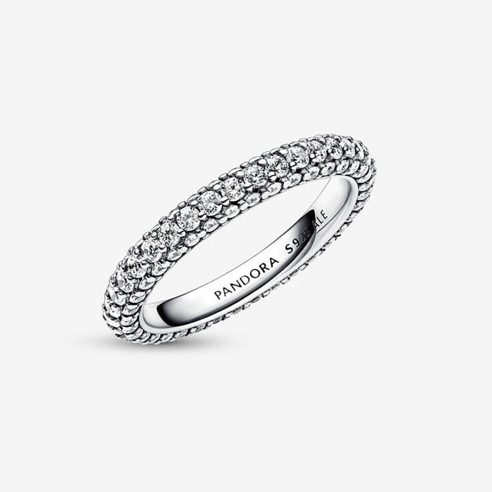 "PANDORA : Pandora Timeless Pavé Single-row Ring in Sterling Silver -"