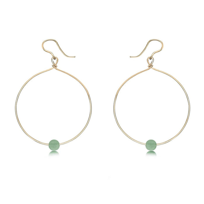 "Ronaldo Jewelry : Breathe Earrings - in 14K Gold Artist Wire -"