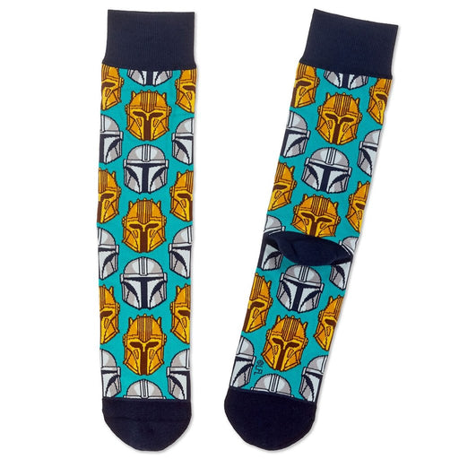 "Hallmark : Star Wars: The Mandalorian™ Helmet Novelty Crew Socks - Hallmark : Star Wars: The Mandalorian™ Helmet Novelty Crew Socks"