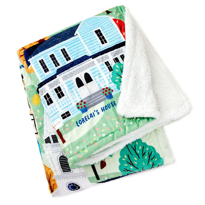 "Hallmark : Gilmore Girls Stars Hollow Map Blanket, 50x60 - Hallmark : Gilmore Girls Stars Hollow Map Blanket, 50x60"
