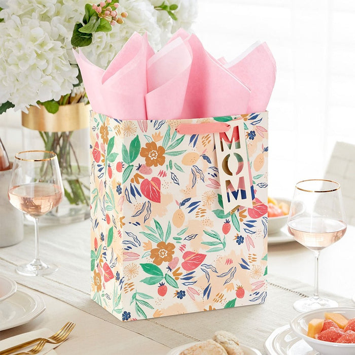 "Hallmark : 13\" Mom Floral Large Gift Bag With Tissue Paper - Hallmark : 13\" Mom Floral Large Gift Bag With Tissue Paper"