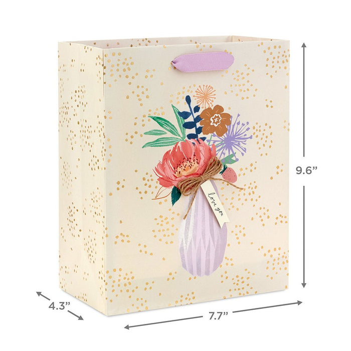 "Hallmark : 9.6\" Illustrated Bouquet Medium Gift Bag - Hallmark : 9.6\" Illustrated Bouquet Medium Gift Bag"