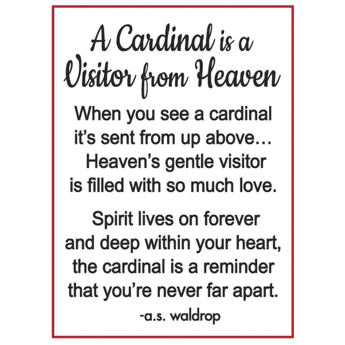 "Ganz : A Cardinal is a Visitor from Heaven Charm - Ganz : A Cardinal is a Visitor from Heaven Charm"