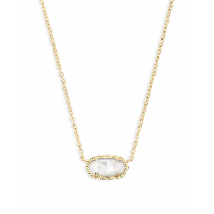 "Kendra Scott : Elisa Silver Pendant Necklace In Ivory Pearl - Kendra Scott : Elisa Silver Pendant Necklace In Ivory Pearl"