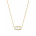 "Kendra Scott : Elisa Silver Pendant Necklace In Ivory Pearl - Kendra Scott : Elisa Silver Pendant Necklace In Ivory Pearl"