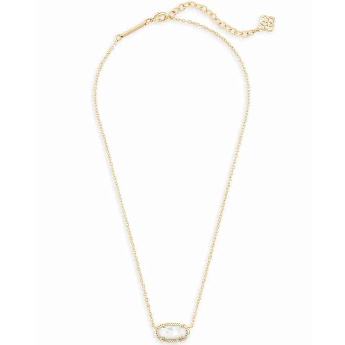 "Kendra Scott : Elisa Silver Pendant Necklace In Ivory Pearl - Kendra Scott : Elisa Silver Pendant Necklace In Ivory Pearl"