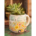 "Natural Life : Folk Art Coffee Mug - Yellow Van - Natural Life : Folk Art Coffee Mug - Yellow Van"