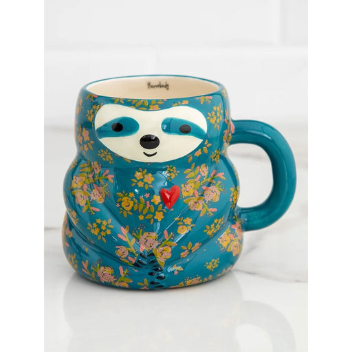 "Natural Life : Folk Art Coffee Mug - Sloth - Natural Life : Folk Art Coffee Mug - Sloth"