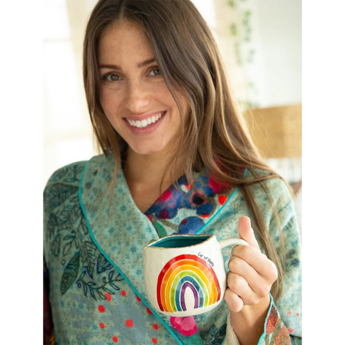 "Natural Life : Artisan Coffee Mug - Rainbow - Natural Life : Artisan Coffee Mug - Rainbow"
