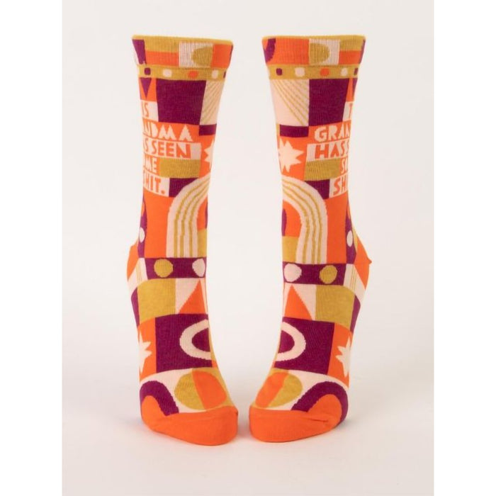 "Blue Q : This Grandma Has Seen Some Shit Women's Crew Socks - Blue Q : This Grandma Has Seen Some Shit Women's Crew Socks"