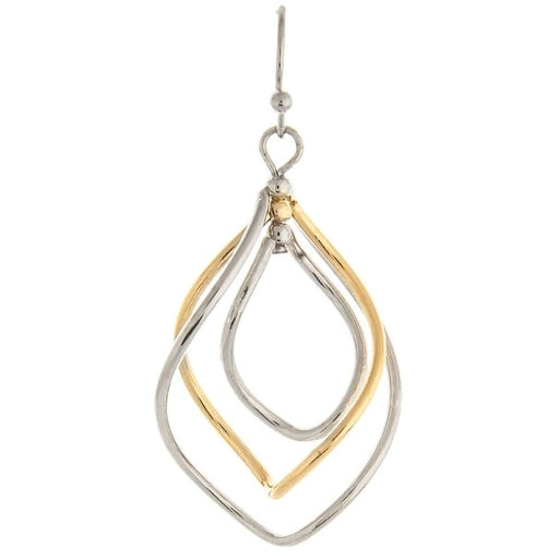 "Rain : Two Tone Triple Twist Earrings - Rain : Two Tone Triple Twist Earrings"