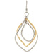 "Rain : Two Tone Triple Twist Earrings - Rain : Two Tone Triple Twist Earrings"