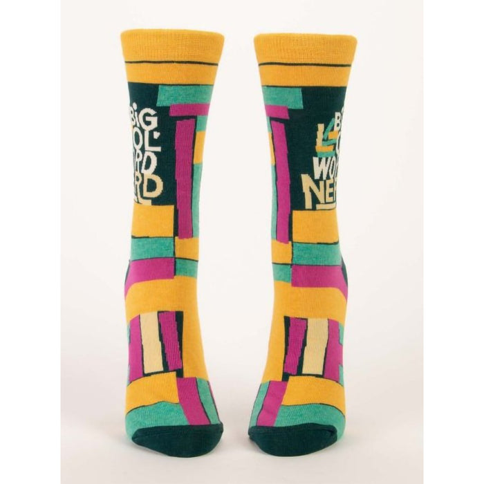 "Blue Q : Women's Crew Socks - \"Big Ol' Word Nerd\" - Blue Q : Women's Crew Socks - \"Big Ol' Word Nerd\""