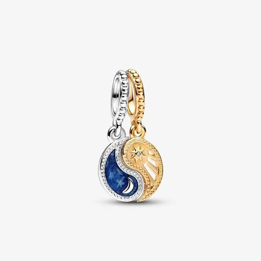 "PANDORA : Two-tone Splittable Sun & Moon Dangle Charm - PANDORA : Two-tone Splittable Sun & Moon Dangle Charm"