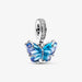 "PANDORA : Blue Murano Glass Butterfly Dangle Charm - PANDORA : Blue Murano Glass Butterfly Dangle Charm"