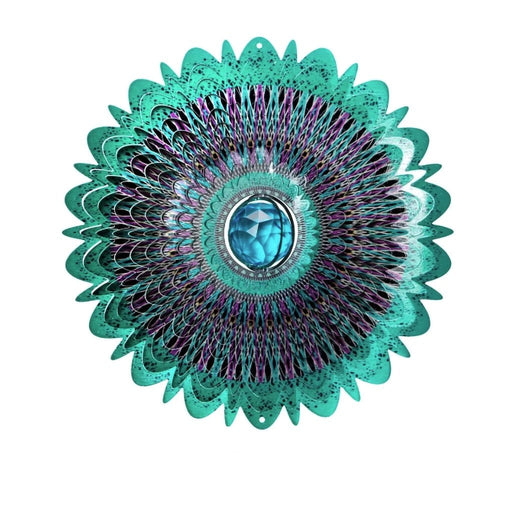 "Spinfinity : Crystal Cosmic Mandala - Wind Spinner- Spinfinity Designs -Spinfinity Wind spinners -Spinners- Wind Spinners - Outdoor Decor- Decor"