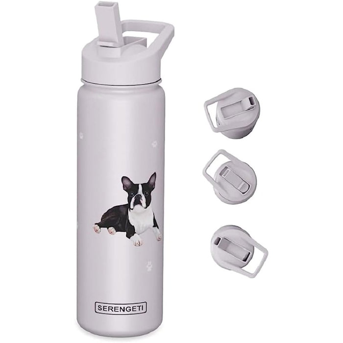 "Serengeti Boston Terrier 24 oz Water Bottle - Serengeti Boston Terrier 24 oz Water Bottle"